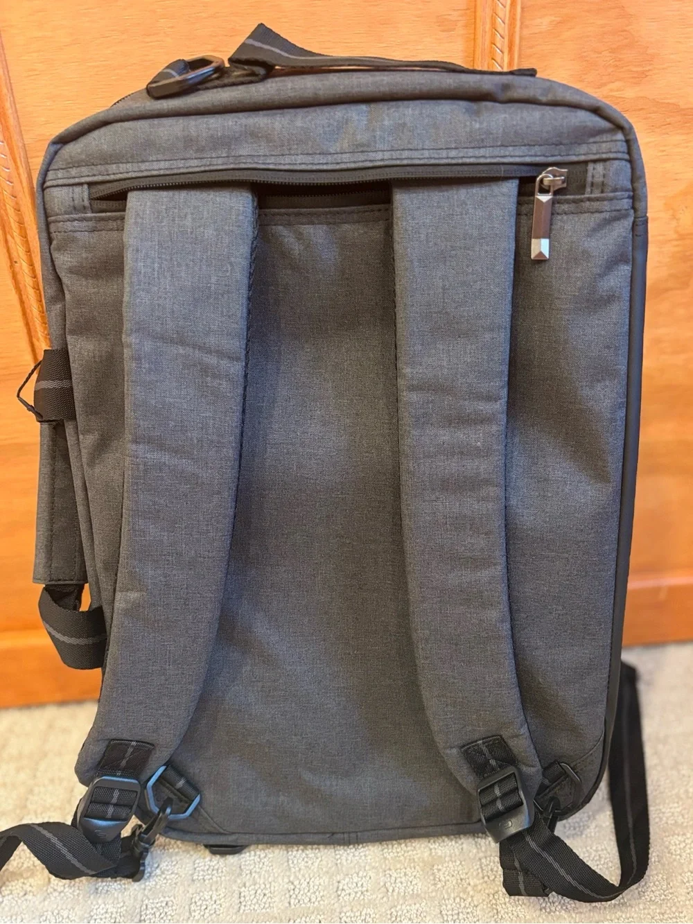 Solo New York Duane Hybrid Briefcase Backpack NWT Gray Laptop Bag Convertible